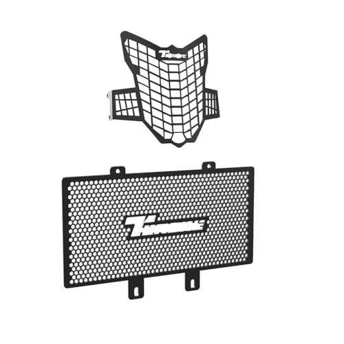 Cache phare moto antichoc et grille radiateur inox pour XT660Z Tenere