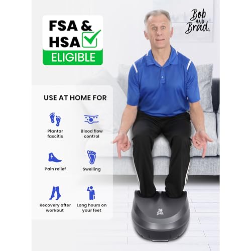 Deep Kneading Foot Massager with Heat and Remote-Compatible with FSA & HSA