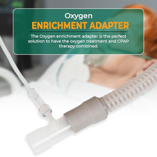 Bistras Oxygen Adapter Enrichment Port Connector fits CPAP Tubing Hose Model 1642 (1) - Thumbnail 2