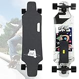 【CONFORT ET SANS VIBRATIONS】Notre longboard est doté d'une technologie d'amortissement avancée et de roues adhérentes de 7,4 cm qui absorbent les chocs pour une glisse ultra-fluide. Que vous soyez débutant ou confirmé, chaque trajet vous donnera l'impression de flotter.