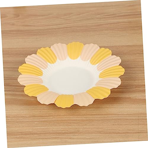 Assiettes en papier de fleur légères et jetables de couleur aléatoire - 3