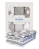 Nuly Kids Baby Burp Cloths - Baby Girl & Baby Boy Burping Cloths, 100% Cotton Burp Cloth - Baby Burp