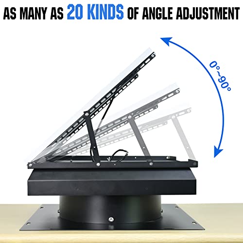 DC HOUSE 30 Watt Solar Attic Fan Solar Powered Roof Exhaust Fan Up To 3000 Sq Ft,2500 CFM Metal Shell Solar Vent With Brushless Motor, Hail and weather resistance