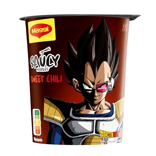 MAGGI Saucy Noodles Asia Sweet Chili Vaso - Pack de 8 x 75g