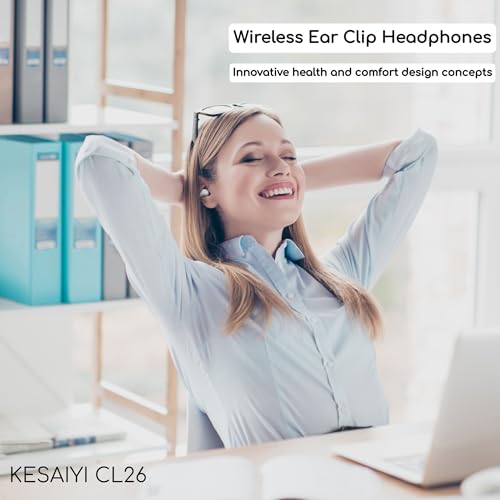 Écouteurs conduction osseuse Bluetooth 5.3 blancs au design premium HiFi