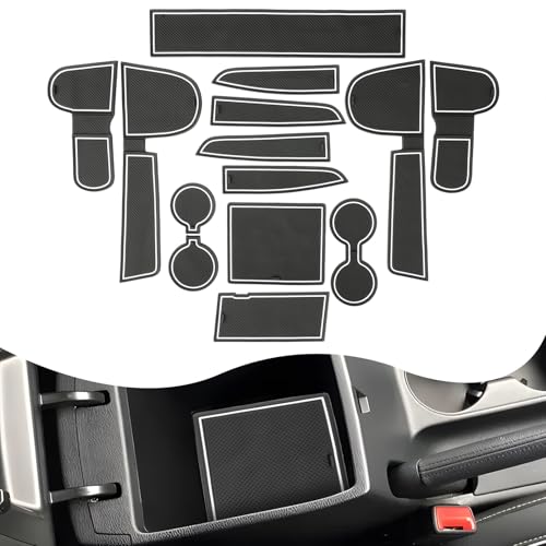 Tapis de sol antidérapants YEE PIN blancs pour boîte rangement Kia Ceed GT