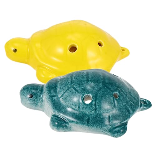 GLSTOY 2Pcs 6 ���g���E���g���E�^�[�g���E�I�J���i �N���V�b�N Ocarina �g�ѓd�bCeramic�E�Z���~�b�N Ocarina