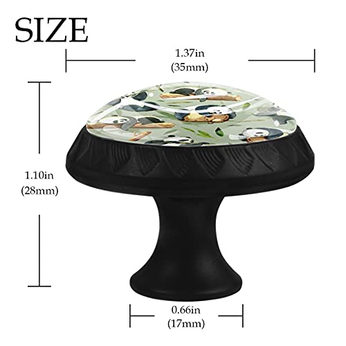 Boutons de tiroir panda bambou pour rénover commode crèche - 5