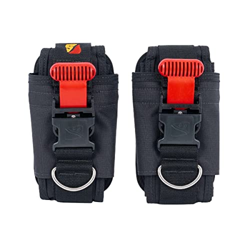 Dive Rite 20 lbs. (9.1 kg) QB Weight Pocket, Set of 2