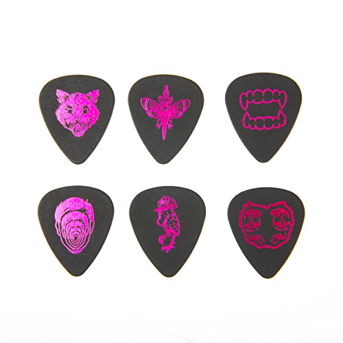 Dunlop ILDCT02 Boîte de 6 médiators I Love Dust Magenta - Les Beatles, Paul McCartney, John Lennon, RIngo Starr, George Harrison Dunlop ILDCT02 Boîte de 6 médiators I Love Dust Magenta – Image 3