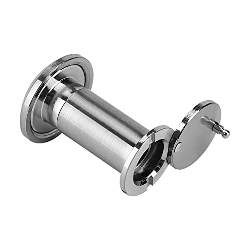 Classic 220-Degree Door Viewer, Security Durable Front Large Wide Angle Safety Peek Peephole Defender With Heavy Duty Rotating Privacy Cover Hd Glass Lens For Home Office Hotel(Brushed Chrome) #TOP4