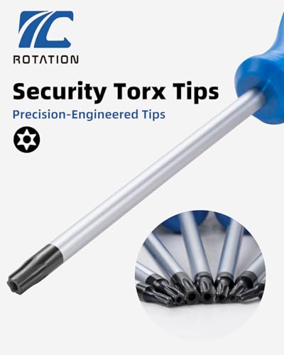Image of ROTATION 7PC Magnetic Torx Screwdriver Set T8, T10, T15, T20, T25, T27, T30