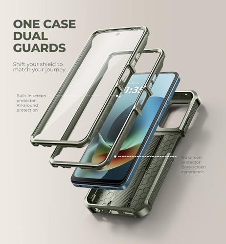 Dexnor for Motorola Moto-G 2026 Case, Moto-G-Play 2026 Case[2 Front Frame] [Built-in Slide Camera Cover & Kickstand] Heavy Duty Moto-G-5G 2026/ Moto-G-Play 2026 Case with Screen Protector, Army Green by Dexnor - Used condition - Image 5
