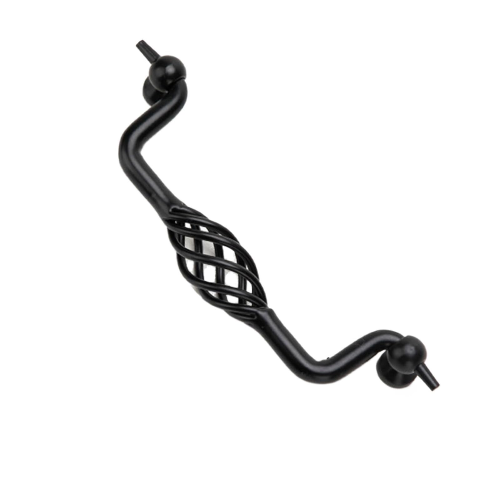 Yonmledo Type8 Black 128Mm Brass Vintage Drawer Handles 2Pcs Out Antique Bronze Home Hardware Handle Pull With Screws Cupboard Furniture Handles Drawer Knobs Door Knob Cabinet Pullers(Type8 Black 128Mm)