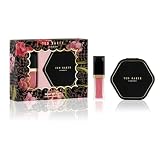 Ted Baker Ready Pout zestaw upominkowy, luksusowy błyszczyk do ust 4,34 ml i podwójne powiększające kompaktowe lustro do torebek, stylowy zestaw upominkowy dla kobiet i dziewcząt