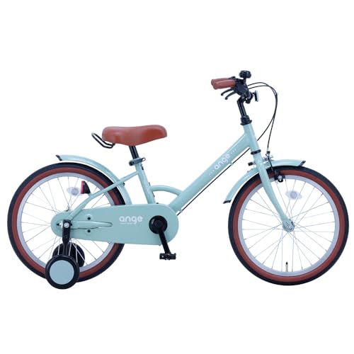 サカイサイクル(SAKAI CYCLE) アンジーキッズ 自転車 幼児 子供用 キッズバイク 補助輪つき カゴなし 16インチ ANGK16 グレイッシュミント