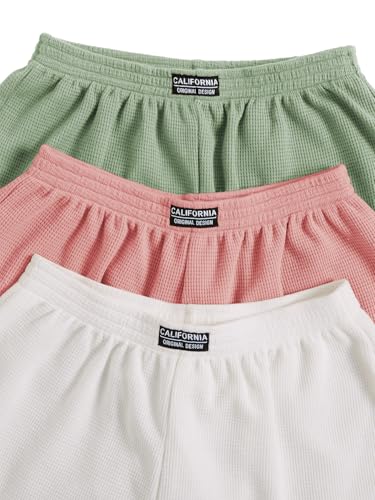 Image of SOLY HUX Women's Summer Shorts 3 Packs Casual Comfy Shorts Sets