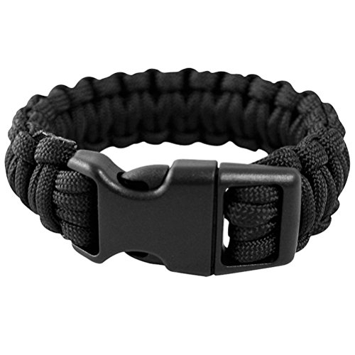Mil-Tec Paracord Wrist Band 15mm Black size M