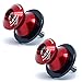 COPPIA Kit 2 pz NOTTOLINI Alzamoto Forcellone per YAMAHA R6 R1 R3 fil. M6 in ERGAL con vite in Acciaio Inox Prodotto 100% Made in Italy Alta Qualità (ROSSO)