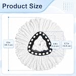 5Pack Spin Mop Replacement Heads,100% Microfiber,Household Floor Cleaning - Image 2