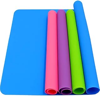 HiGift 4 Pack Silicone Mats for Crafts, Silicone Sheet for Crafts Resin Jewelry