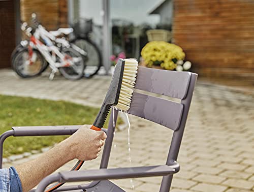 Gardena Handwaschbürste, groß: Handschrubber für schwer zugängliche Stellen, für empfindliche Oberflächen, stufenlose Regulierung (984-20)… – Ansicht 6