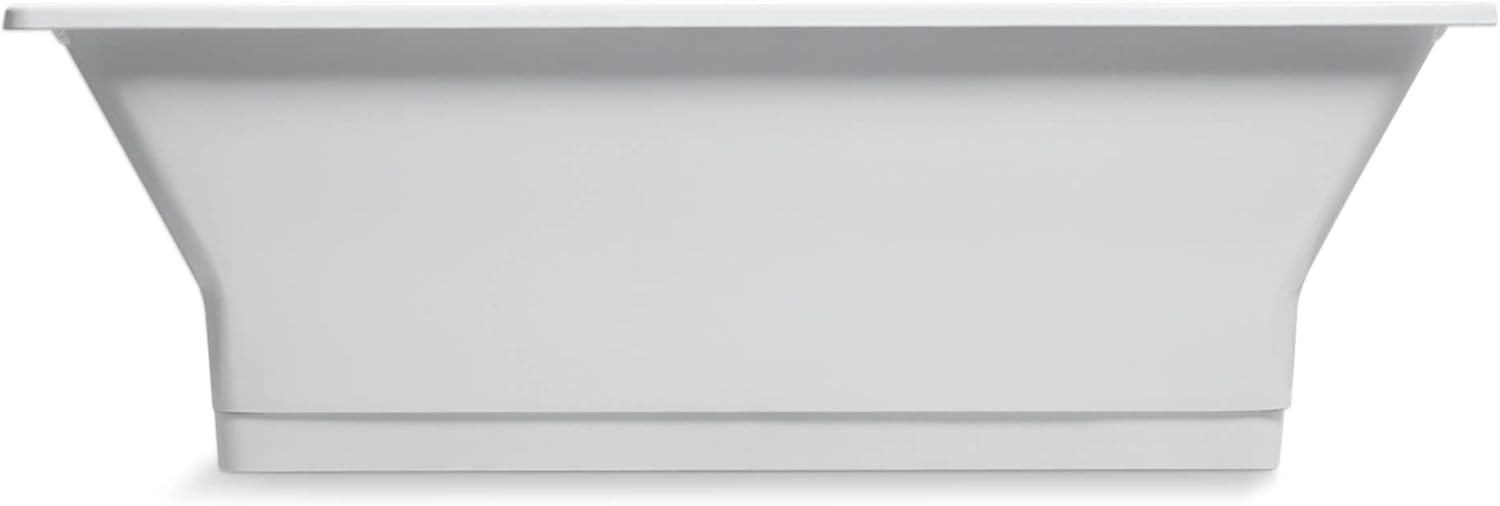 Kohler K-819-F62-0 Freestanding Bath with Brilliant Blanc Base