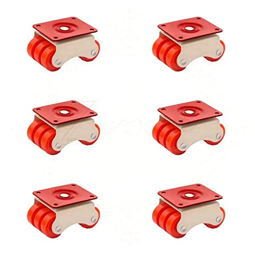 Image of Zarooni Castor Wheels Heavy Duty Furniture Pads Office bed wheels Moving Caster Trolley Pack of 6 pcs Set