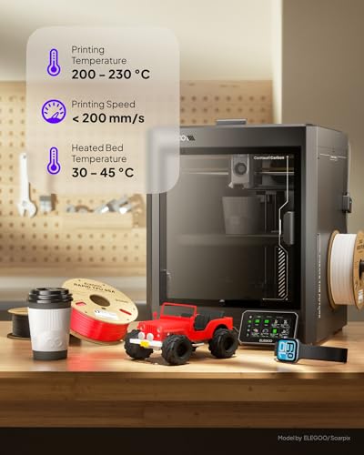 Image of ELEGOO Rapid TPU Filament 1.75mm Red 1KG, High Speed 95A TPU Flexible Soft 3D Printing Filament, 1KG Spool(2.2lbs) Fit for Most FDM 3D Printers