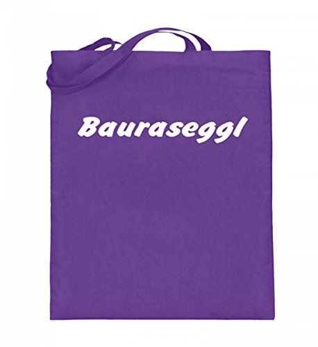 Sac en toile de jute Stuttgart Schwaben Dialekt violet avec longues anses