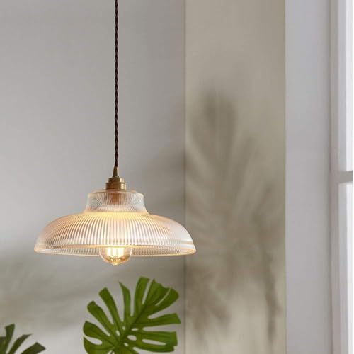 Lustre moderne à LED en verre strié de haute qualité - 4