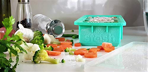 Stash Silicone Freezing Tray With Lid And Baking Tray – One Large Freezer Tray Makes Up To 4 Cups Serving – Freezer Soup Container - Oven Safe, Microwave Safe And Bpa Free Silicone Container Tray   #TOP5