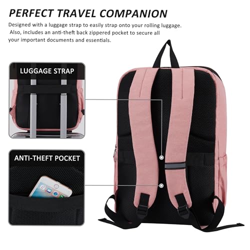 Image of Travel Laptop Backpack with USB Charging Port+Anti-Theft[Water Resistant] College School Bookbag Fits 16 Inch Laptop