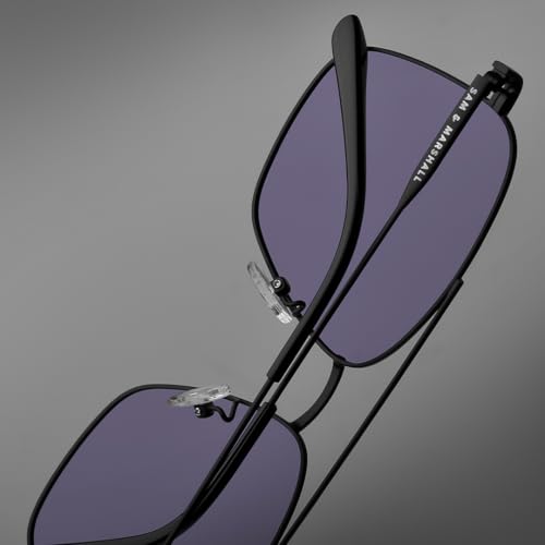 Image of SAM AND MARSHALL VEIN Sunglass I 400% UV Protection I Metal Sunglass I Square Sunglass I Double Bar I Unisex