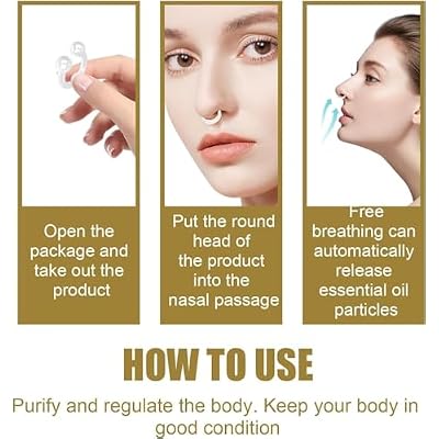 Bee Venom Nasal Oil Ring, Lymphatic Drainage Nose Rings Nasal Diffuser, Bee Venom Nose Ring Firming Nasal Oil Ring Nasal Inhaler, Accelerate Basal Metabolism (8 Bags/56 Pcs)