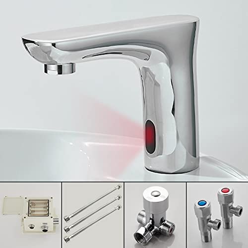 Grifo de agua inteligente con sensor para lavabo de baño moderno 6