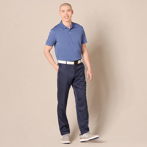 Image of Amazon Essentials Men's Moisture Wicking Golf Polo Shirt, Short Sleeve, Slim-Fit, Quick-Dry
