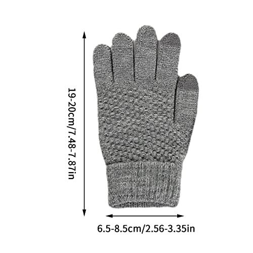 Luvas Térmicas para Mulheres | Luvas de tela sensível ao toque engrossadas à mão inteira antiderrapa