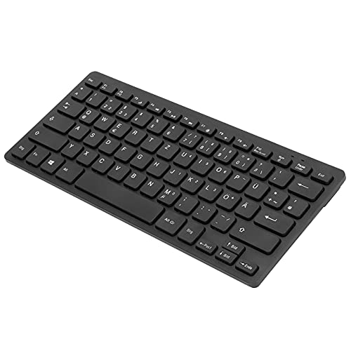 PC 78 Keys Small Language Keyboard, Wired UltraThin Mini Ergonomic Design for Laptops Russian French German (German)