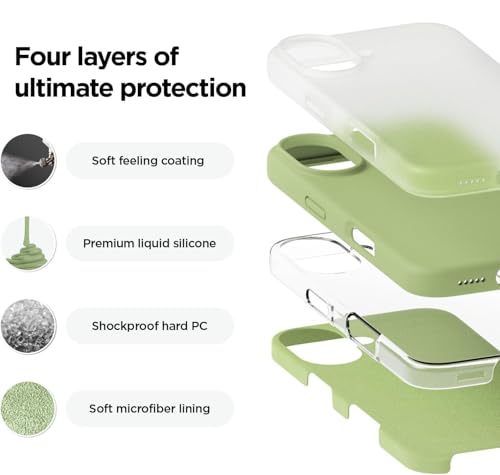Image of Back Cover Compatible with iPhone 17 Case (6.3) Soft Touch Slim Liquid Silicone Full Protection Shock Proof Back Cover for iPhone 17 (SC Parrot)