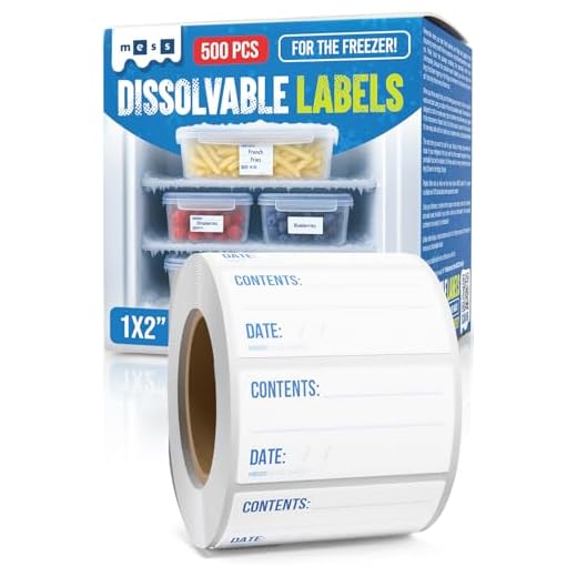 Dissolvable Freezer Labels