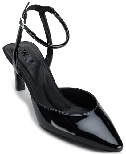 DKNY Women's Charolette Evening Pointed Toe Pump with Ankle Strap