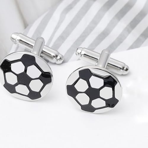 Set de 4 Mancuernillas de Fútbol para Hombre miniatura 6