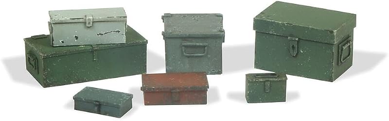 Vallejo VALSC223 1/35 Metallboxen, 7 Stück Plastic Model kit, Various