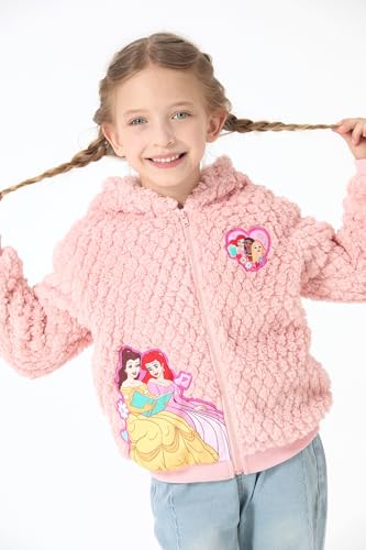 Image of Disney Girl /Boy Fleece Jacket Zipper Sherpa Fuzzy Hoodie Winter Coat 2-13Y
