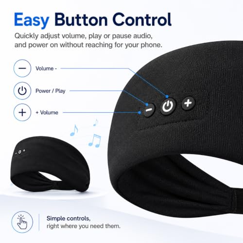 Sleep Headphones Bluetooth Headband Ultra-Thin Speakers for Sleep 2-Pack - image 4