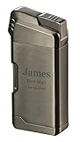 Personalized Visol Epirus Soft Flame Pipe Lighter with Free Laser Engraving (Gunmetal)