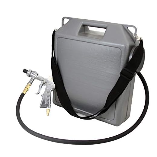 XtremepowerUS Portable Air Blasting Sandblaster 30LBS Capacity with Blast Gun and Shoulder Strap