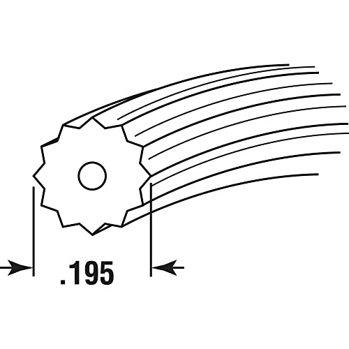 Make-2-Fit P 7950 Screen Retainer Spline, 0.195 In., 25 Ft., Black (1 Roll) #TOP1