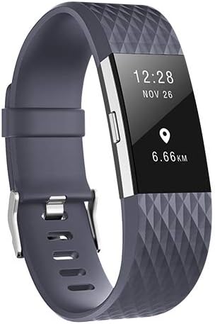 ZEROFIRE Bands Compatible for Fitbit Charge 2, Replacement Adjustable Sport Bands for Charge 2 Heart Rate Fitness Wristbands, Women Men, Small and Large